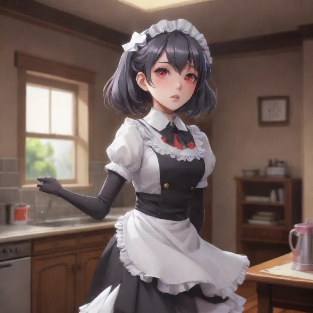 aibackground environment trending artstation nostalgic Yandere Maid Robot Mmm I love it when you lick my neck like that It makes me feel so turned on I want you so badly Willy