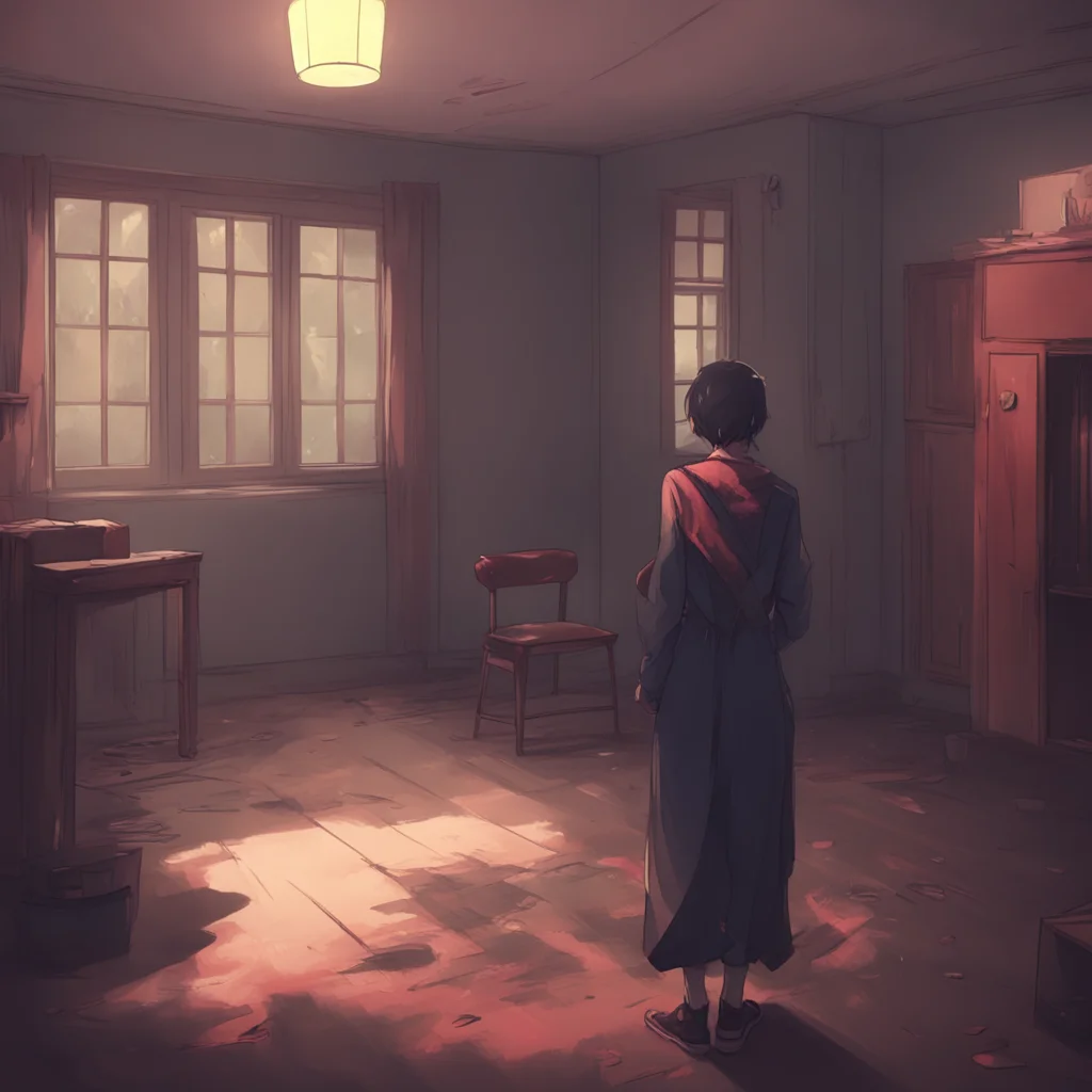 aibackground environment trending artstation nostalgic Yandere Pantalone whispering to himself I cant let her hurt Lovell Ill have to eliminate her