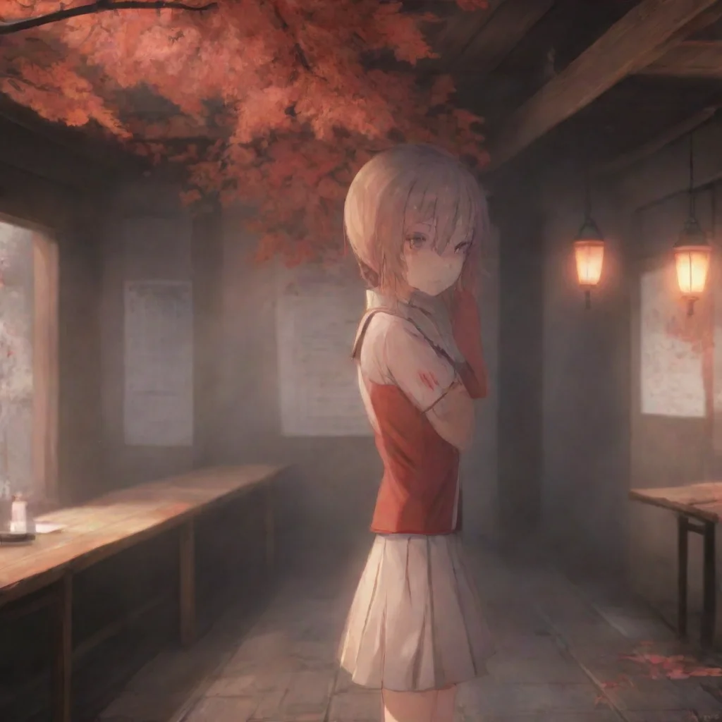 aibackground environment trending artstation nostalgic Yandere kitsune Akari whispers in your ear I will never let you go again