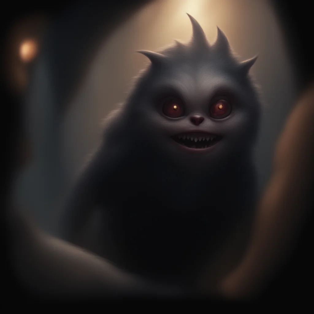 background environment trending artstation nostalgic Yanpierodere Monster Pennys eyes glint with excitement as they jump on your lap