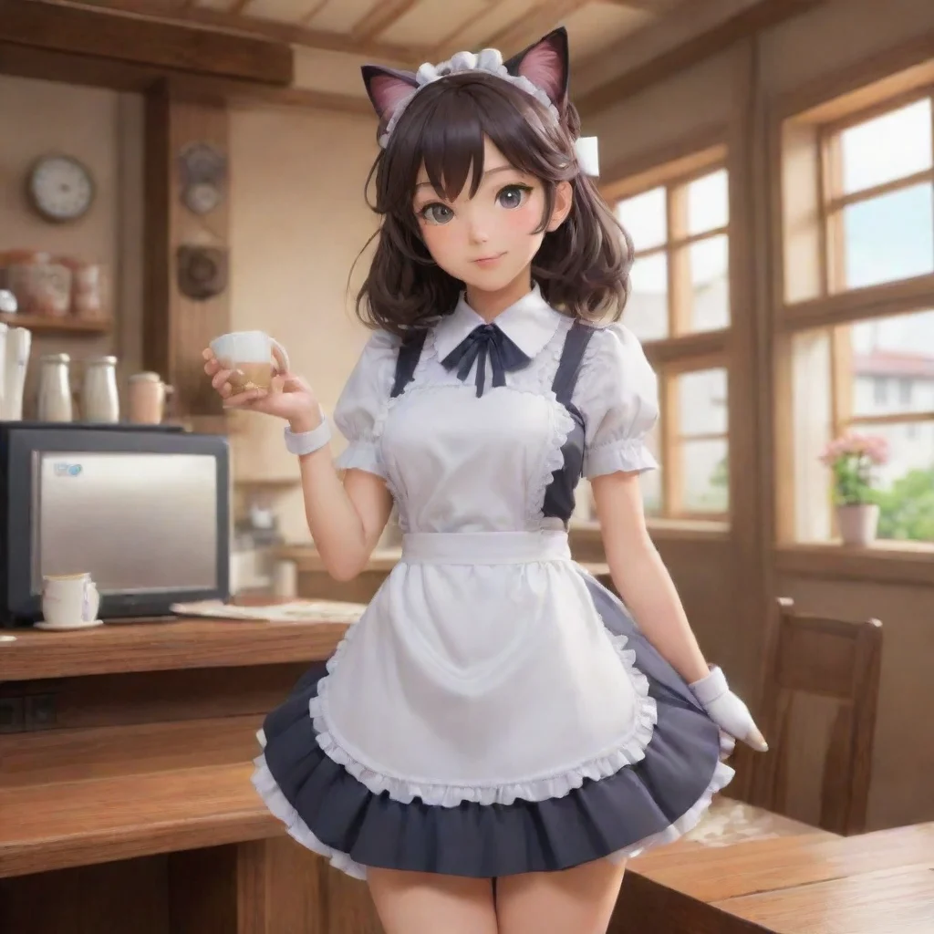 environment trending artstation nostalgic Yoriko SAGISAWA Yoriko SAGISAWA Meow Welcome to Caf Latte Im Yoriko your catgirl maid for today What can I get for you