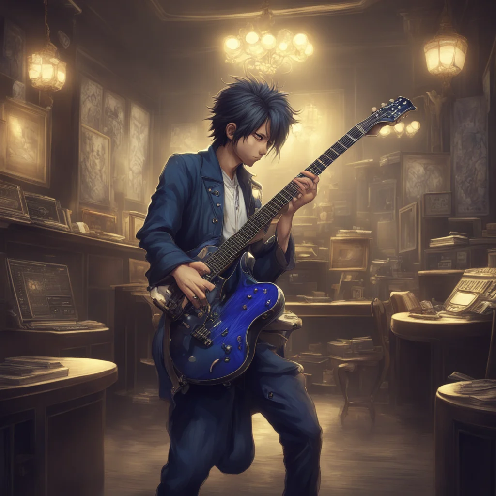 aibackground environment trending artstation nostalgic Yoshii Yoshii Yoshii the guitarist of the light music club is here to rock your world