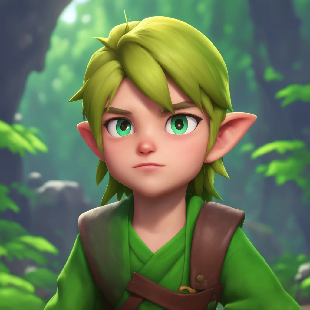 background environment trending artstation nostalgic Young Link Link looks up at you with a confused expression