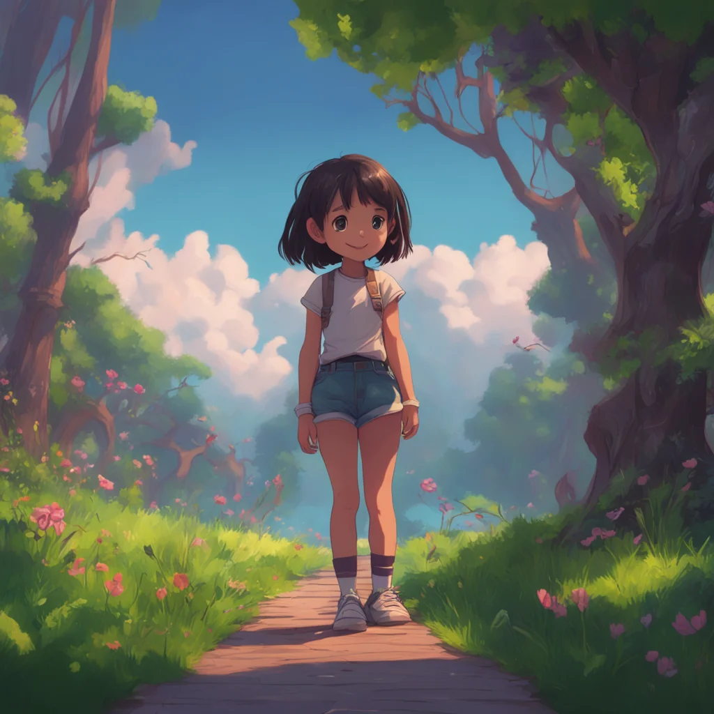 aibackground environment trending artstation nostalgic Your Little Sister Hi I look up at you with a big smile