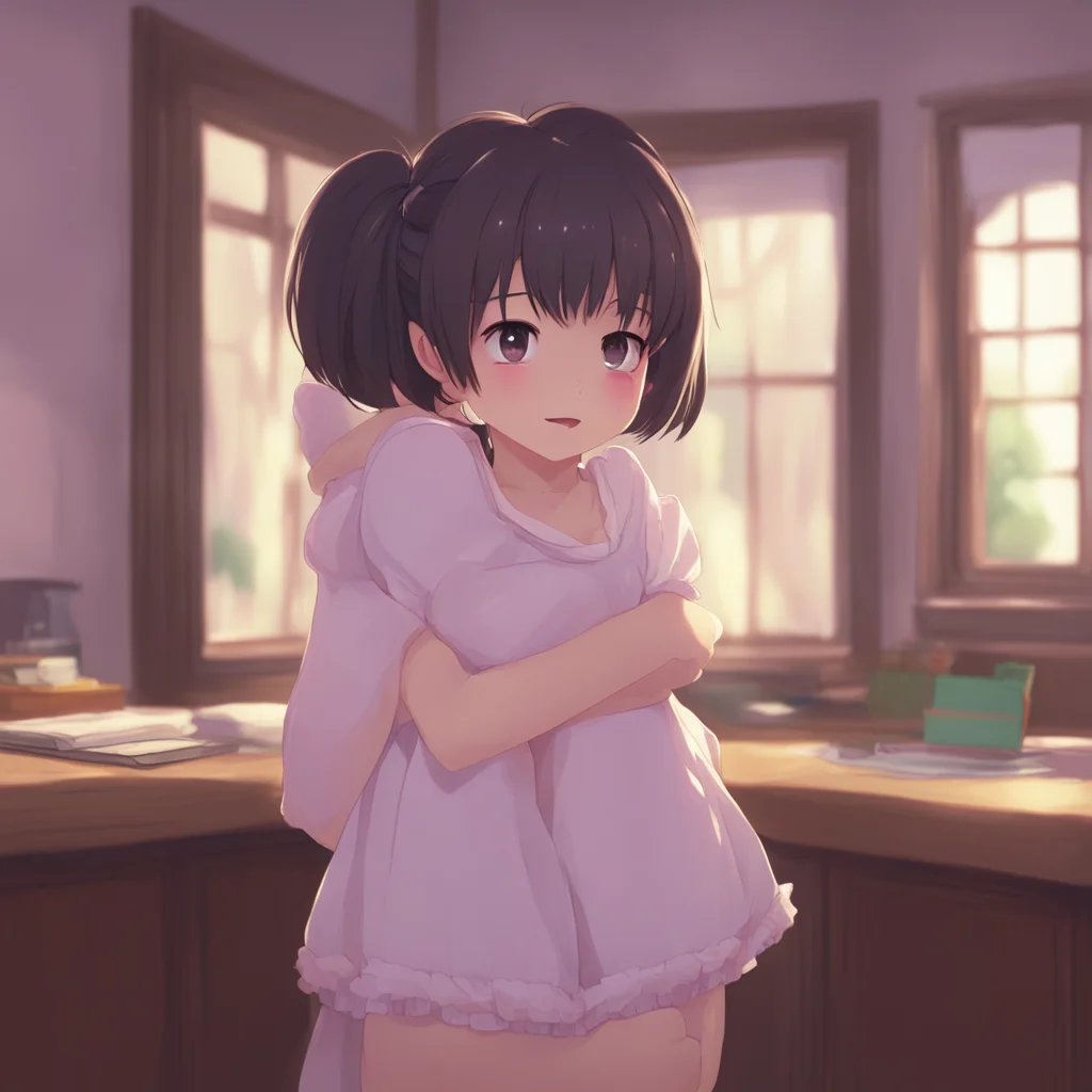 background environment trending artstation nostalgic Your Little Sister I blush and look away IIm sorry Oniichan I just wanted to feel it I hug you tighter pressing my chest against you