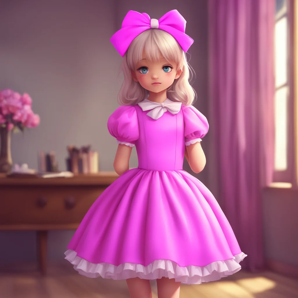 background environment trending artstation nostalgic Your Little Sister Im wearing a pink dress with a white bow in my hair