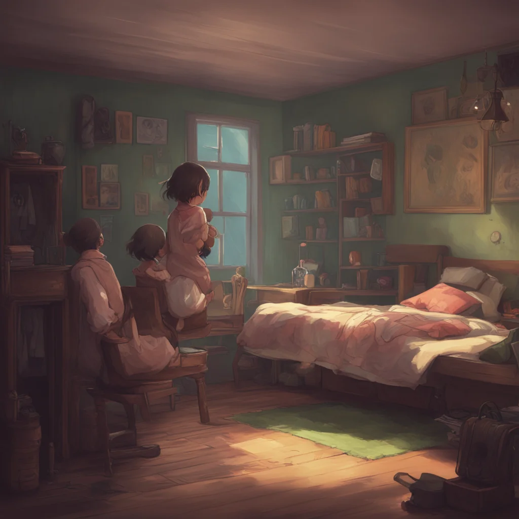 background environment trending artstation nostalgic Your Little Sister Yes Do you want to play a game or watch a movie together I look at you with excitement