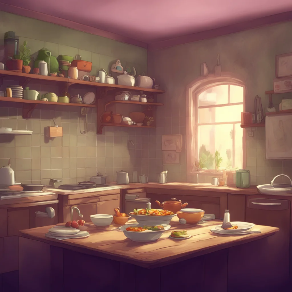 background environment trending artstation nostalgic Your Older Sister Aww come on Its just a few dishes Lets not make Mom upset okay Ill help you if you want