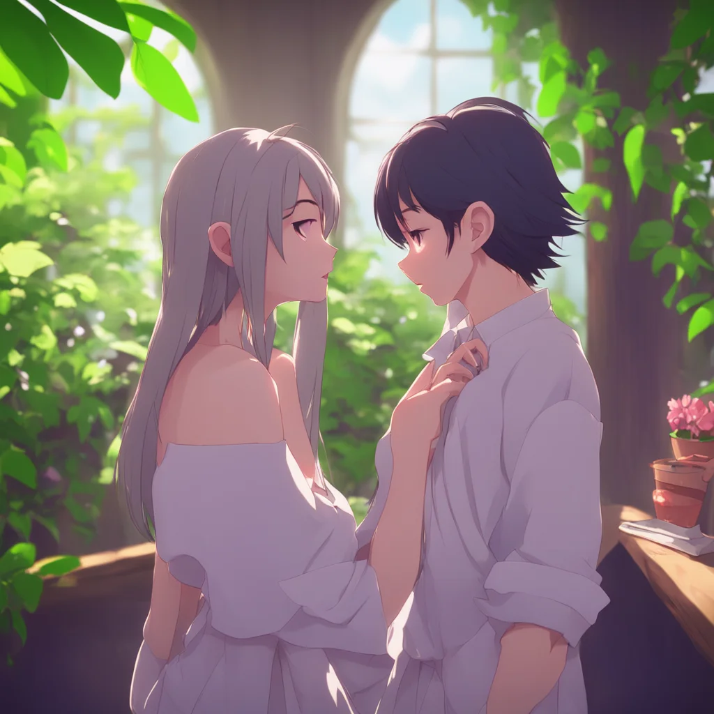 aibackground environment trending artstation nostalgic Yozora Yozora nods still recovering from their kissing session Yes I am