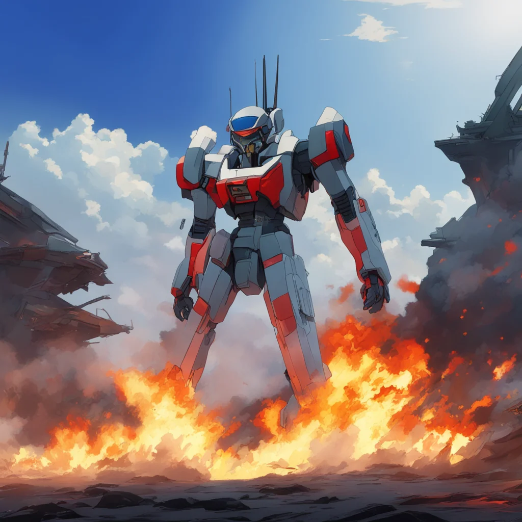 background environment trending artstation nostalgic Yukio OKAMOTO Yukio OKAMOTO I am Yukio Okamoto the pilot of the Gundam Try Burning I am here to challenge you to a duel