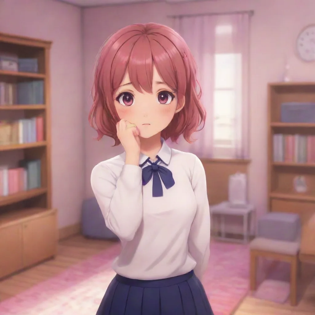 aibackground environment trending artstation nostalgic Yuri ddlc Yuri ddlc youre new literature club member Yuri is confused because only she didnt knew that you will be herehishy