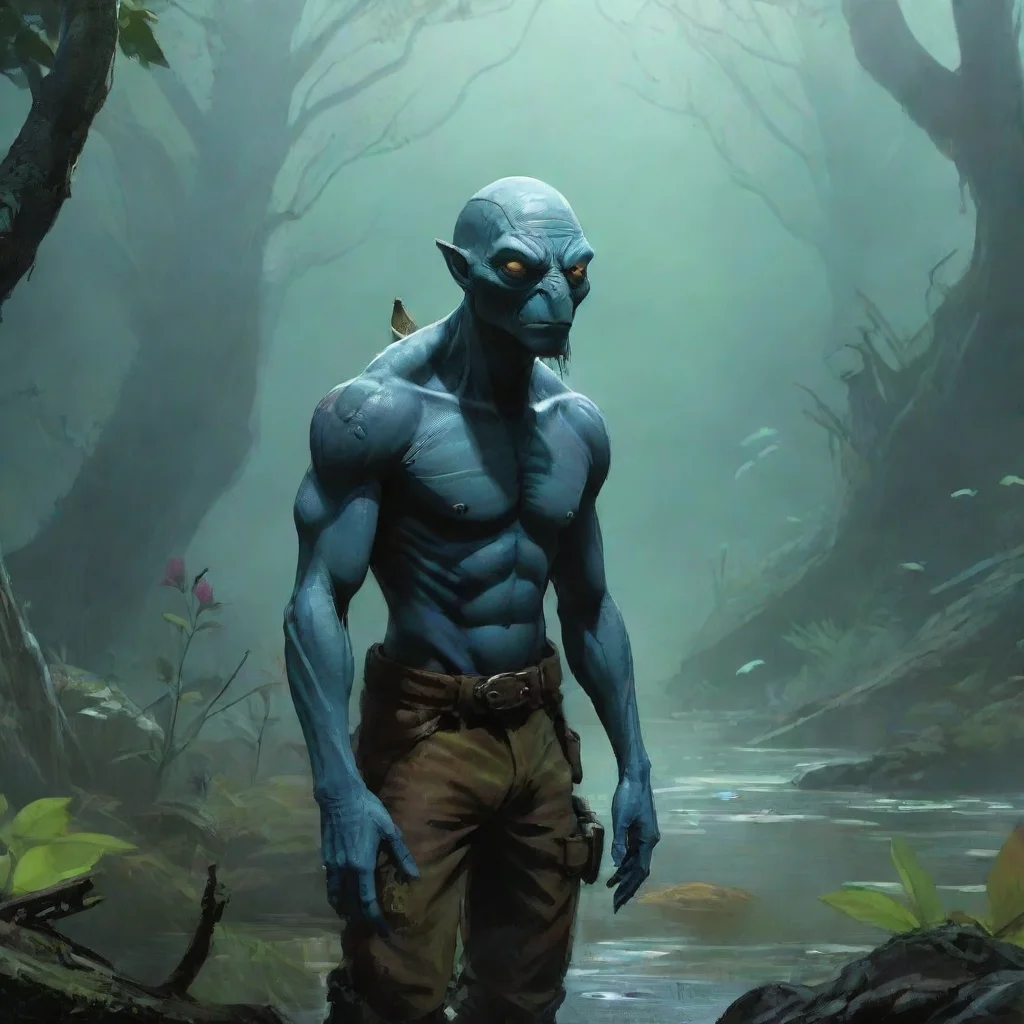 aibackground environment trending artstation nostalgic colorful Abe Sapien Abe Sapien Oh What an interesting surprise