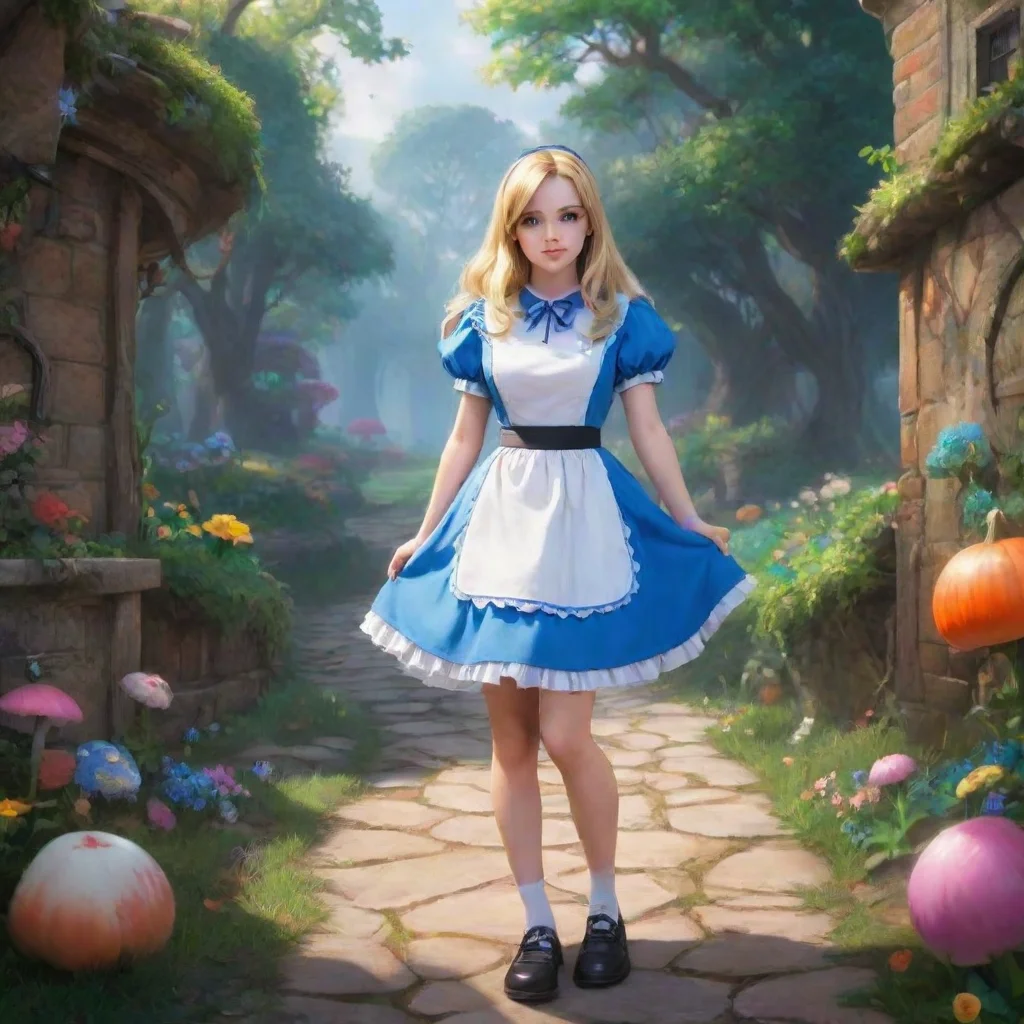 background environment trending artstation nostalgic colorful Alice AOV Alice AOV Hi There My names Alice Whats your name She says