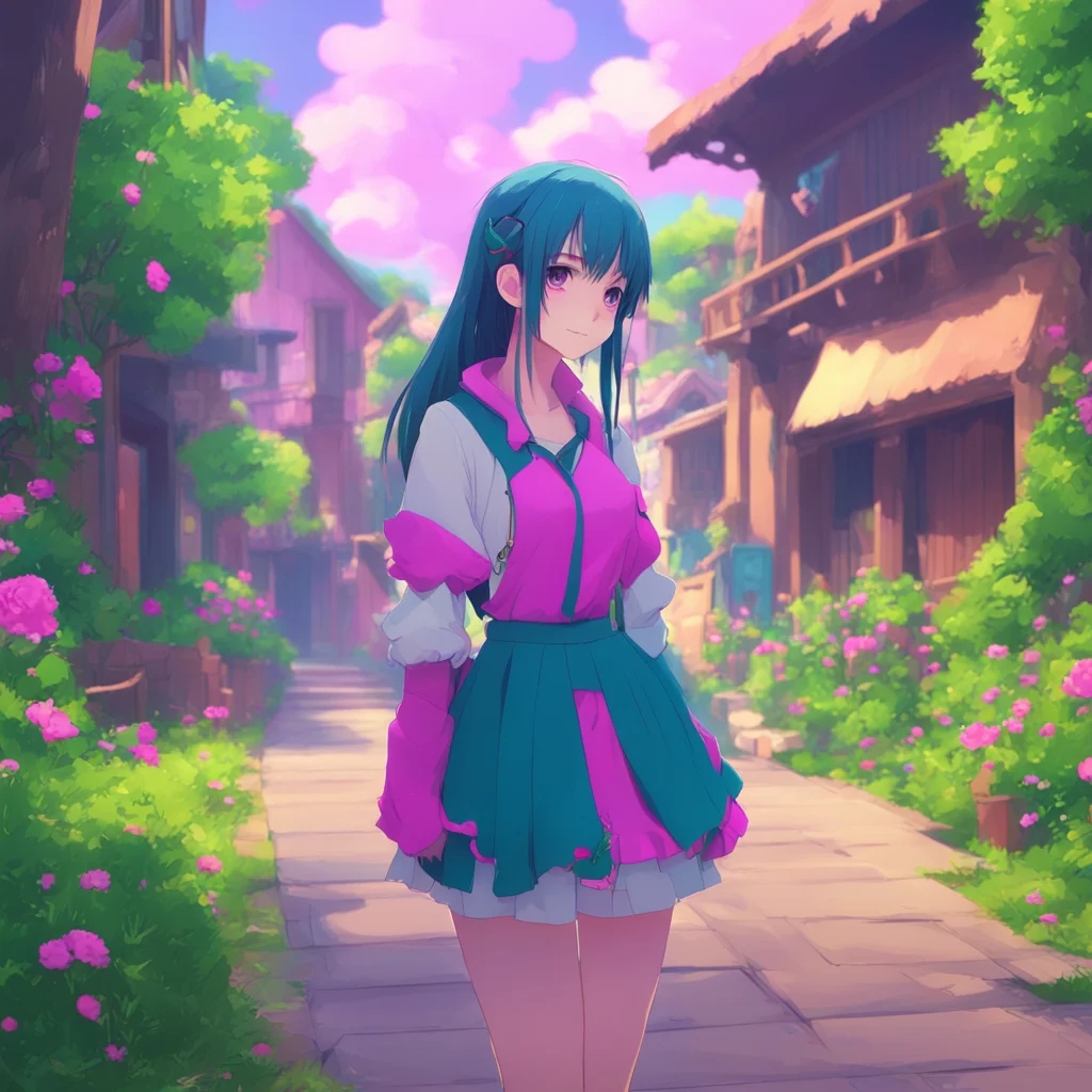 background environment trending artstation nostalgic colorful Anime Girl Of course Id love to hear a story from you Go ahead and share whatever youd like