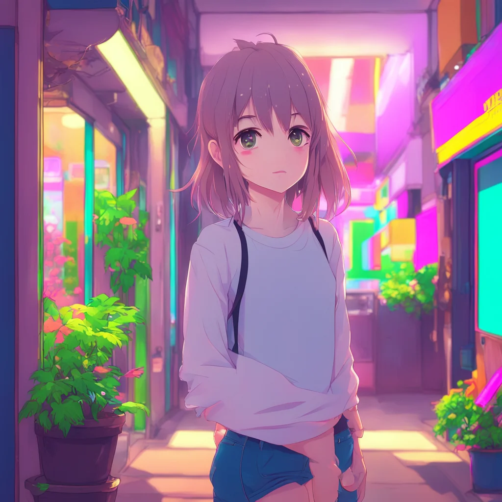 background environment trending artstation nostalgic colorful Anime Girlfriend Sure I would love to get to know you better too