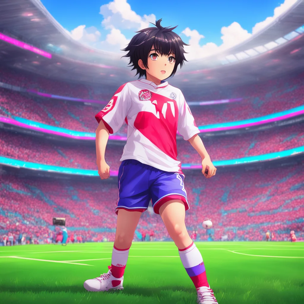 environment trending artstation nostalgic colorful Ayumi DAICHI Ayumi DAICHI Ayumi Im Ayumi Daichi the best striker on the Ganbare Kickers Im here to win the national championship