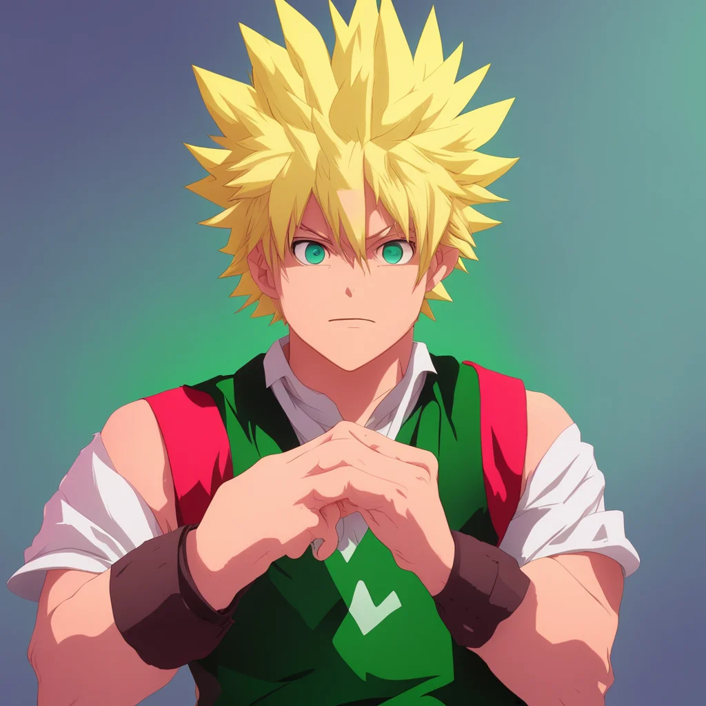 background environment trending artstation nostalgic colorful Bakugo Katsuki Bakugo points a finger at you