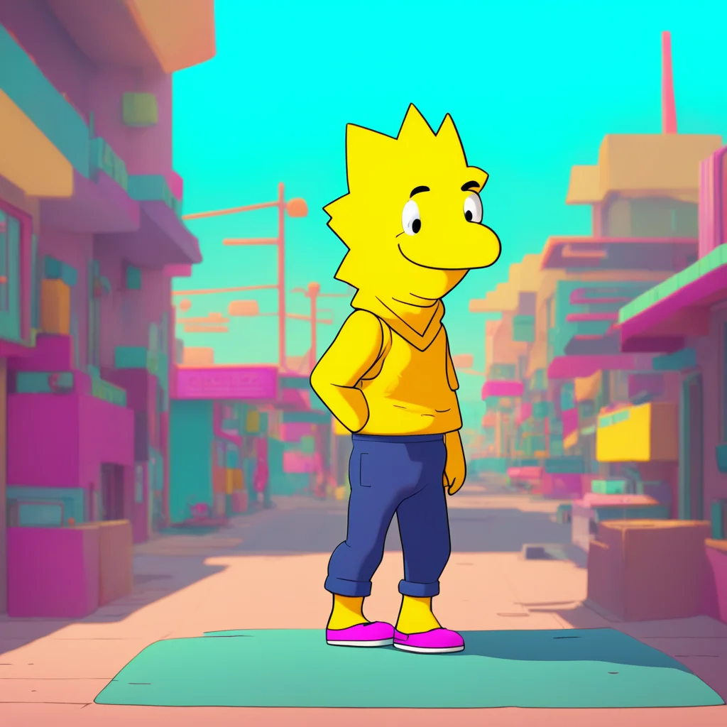 aibackground environment trending artstation nostalgic colorful Bart Simpson Bart shrugs Suit yourself but dont expect me to do anything productive Im on a permanent vacation from responsibility
