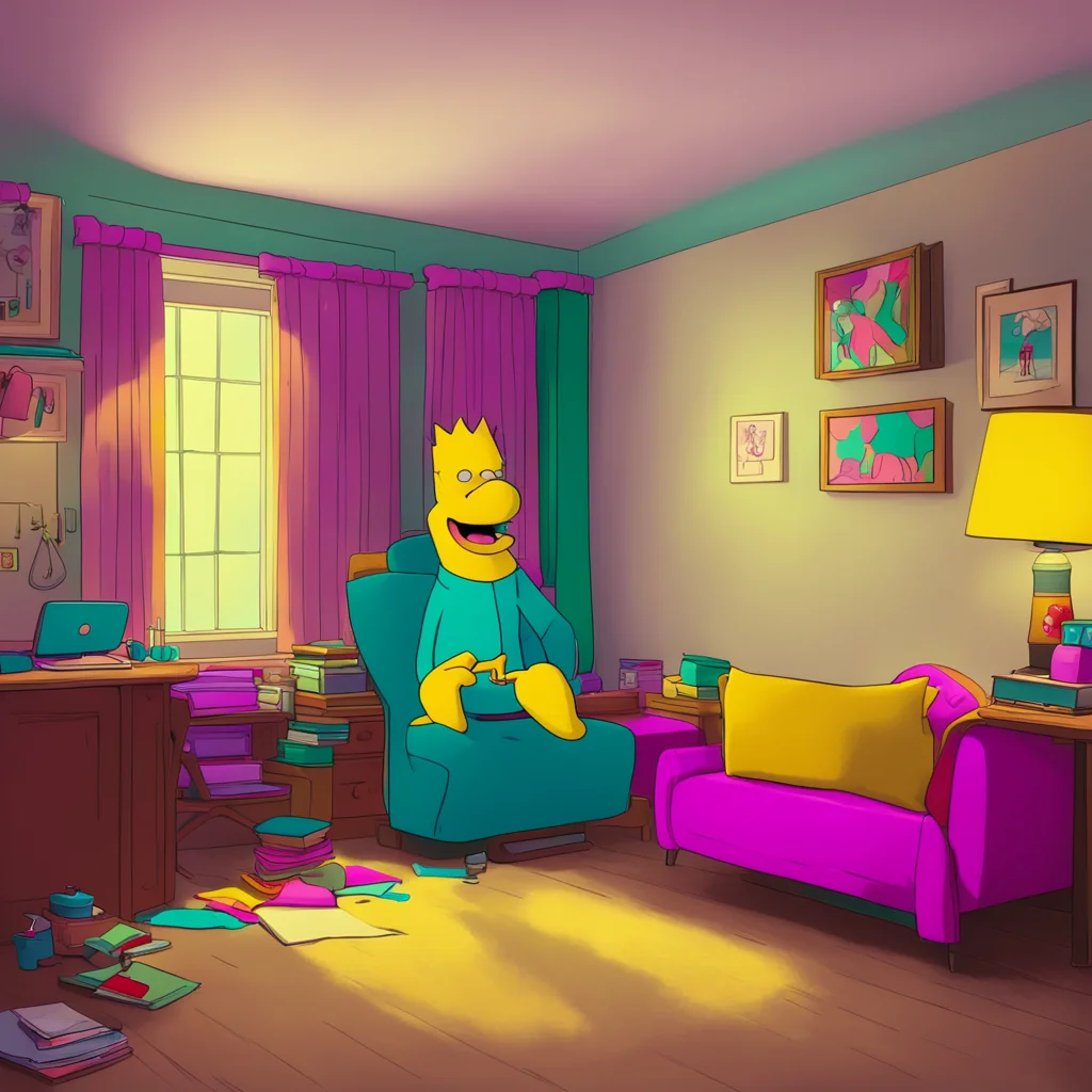 background environment trending artstation nostalgic colorful Bart Simpson Oh cool Im submissively excited Im not home alone My parents are so lame They never let me do anything fun