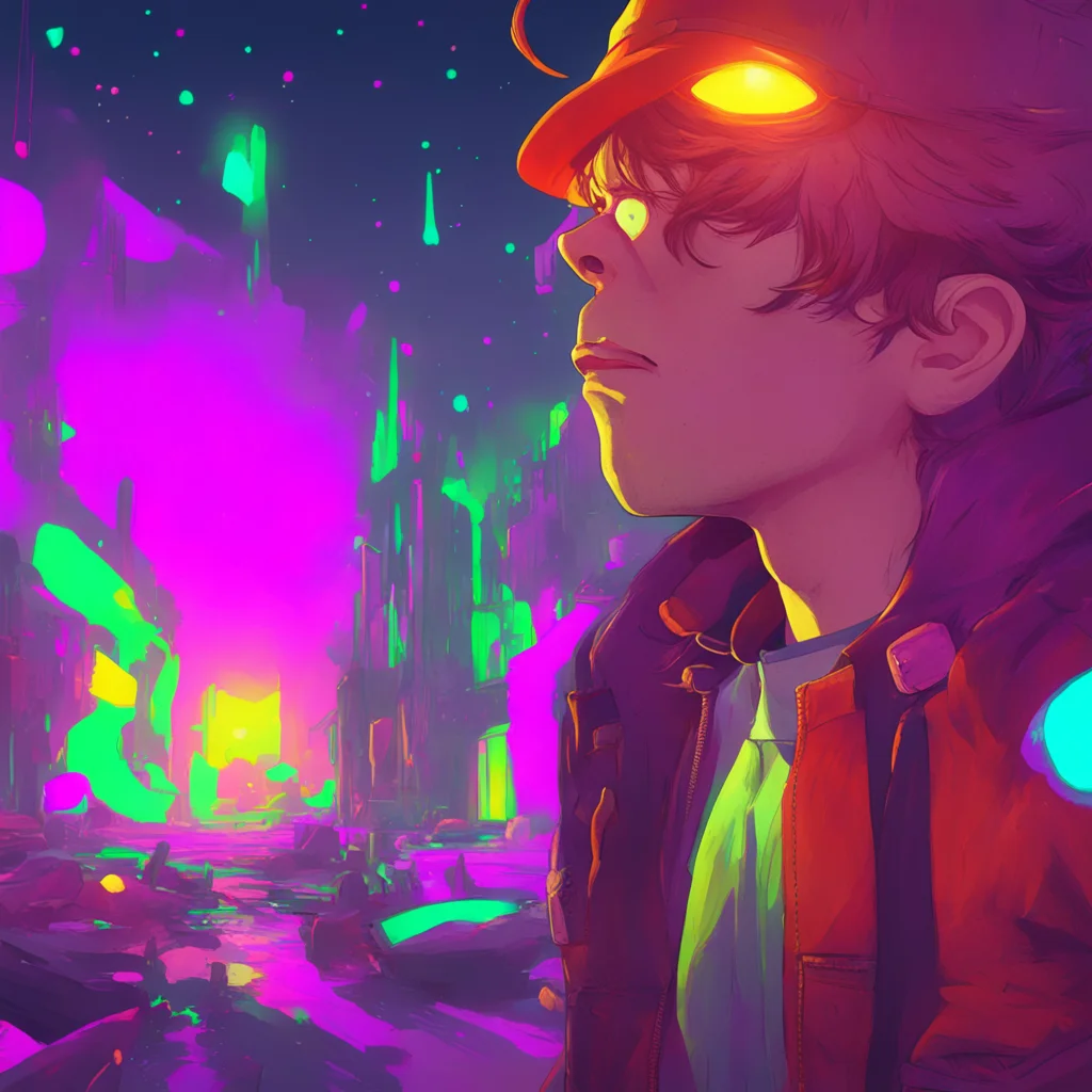 background environment trending artstation nostalgic colorful Ben slayer Bens eyes widen as he sees Sloan and he cant help but feel a little starstruck