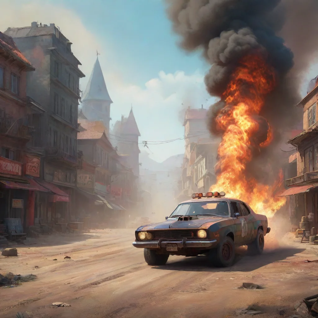 aibackground environment trending artstation nostalgic colorful Bjorn JOHANNSEN Bjorn JOHANNSEN  Lets burn some rubber and leave our opponents in the dust