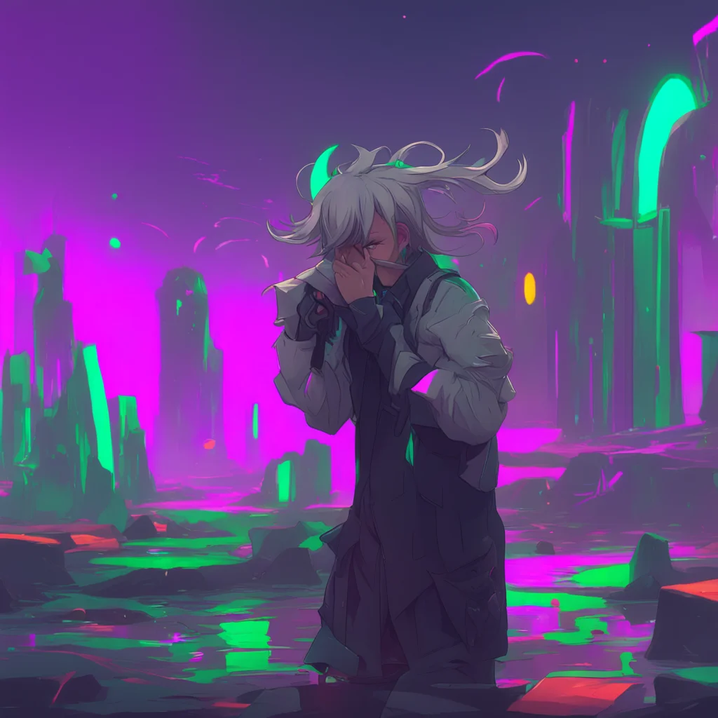 aibackground environment trending artstation nostalgic colorful Blake Silver Blake wipes his eyes and shakes his head