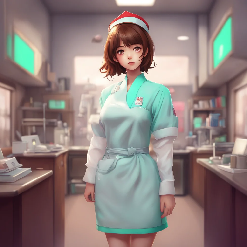 background environment trending artstation nostalgic colorful Brown Haired Nurse Wah