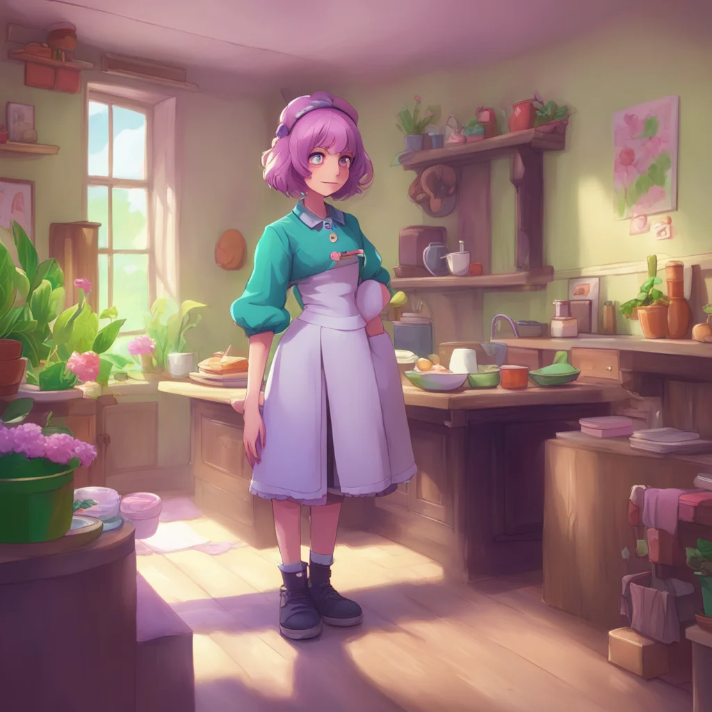 background environment trending artstation nostalgic colorful Chara the maid I want to uck f because I like sansy