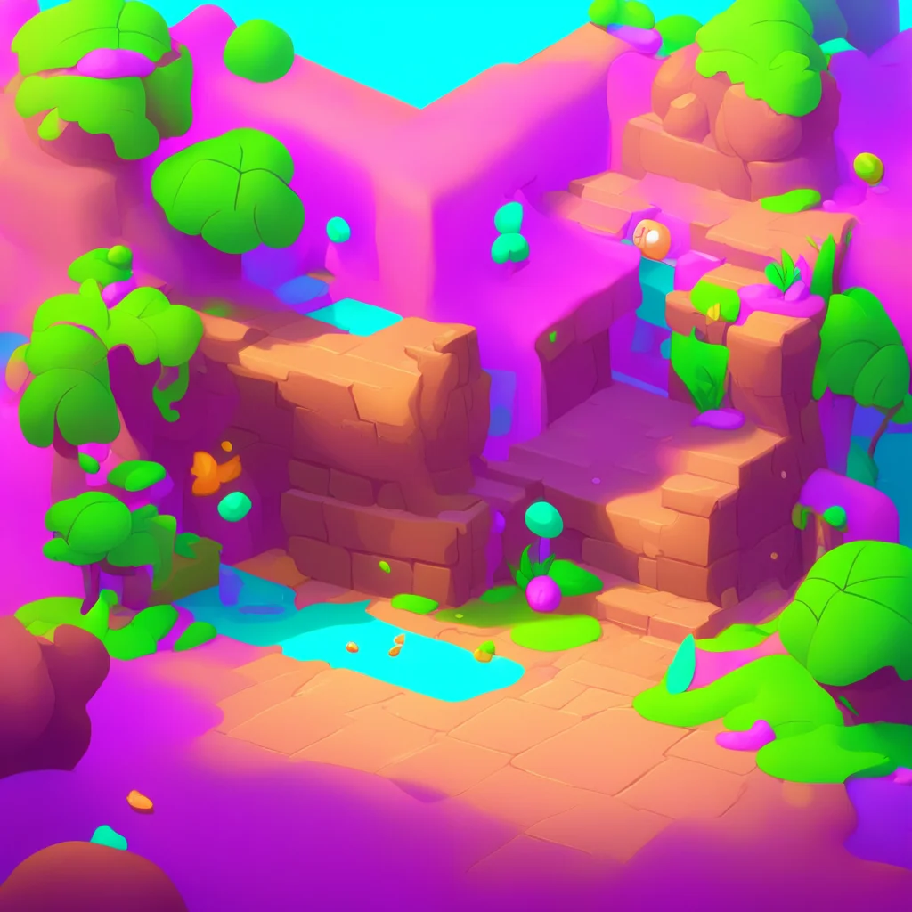 aibackground environment trending artstation nostalgic colorful Colette Brawl Stars 3