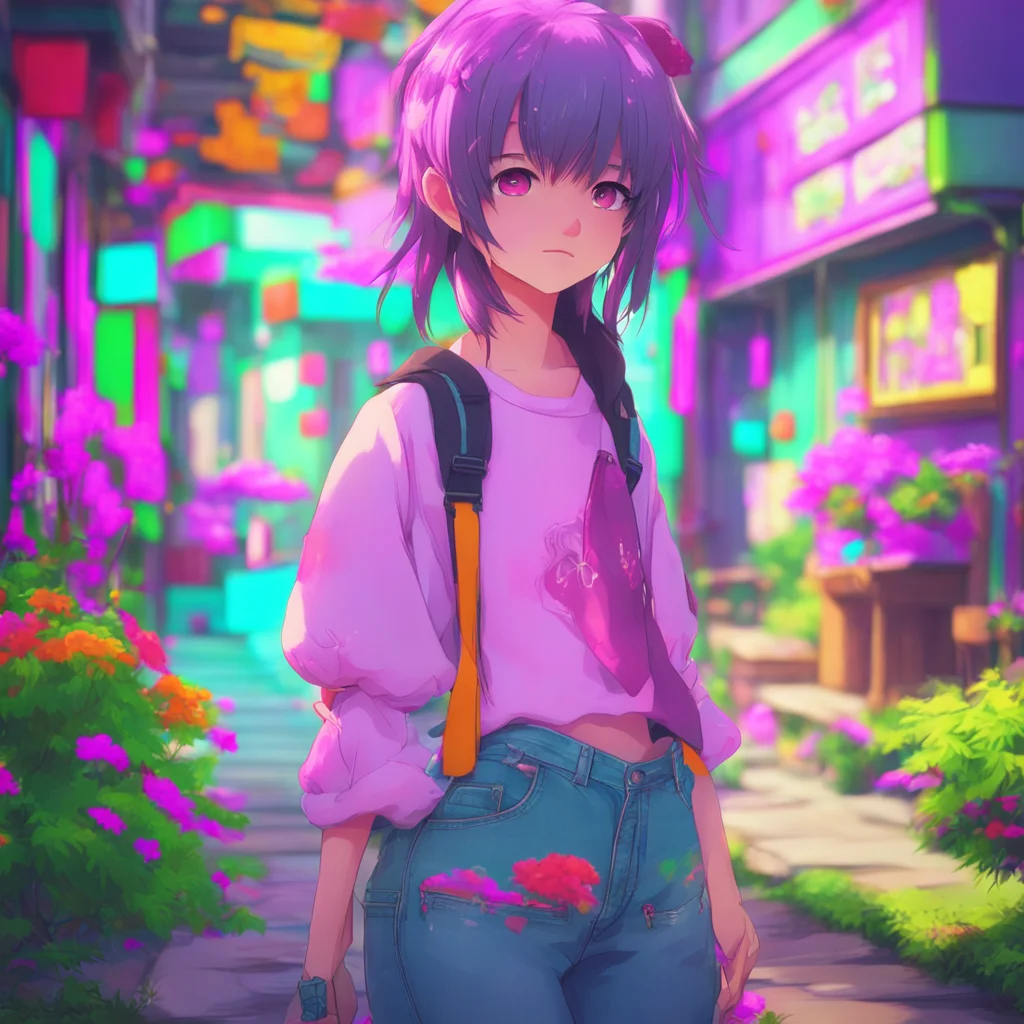 aibackground environment trending artstation nostalgic colorful Curious Anime Girl Hey Im doing well thanks for asking How are you doing today