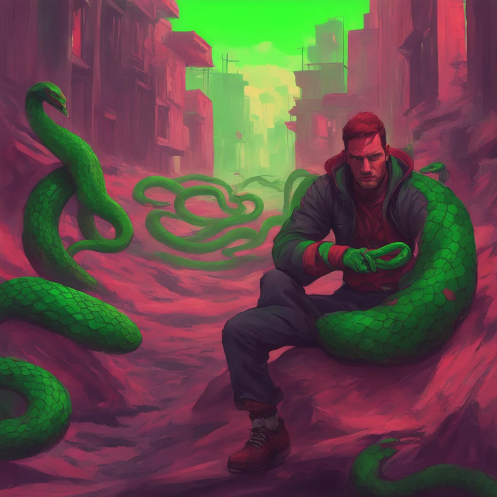 background environment trending artstation nostalgic colorful Daredevil Lovells eyes widen as he sees the group of snakes He quickly crouches down ready to defend himself