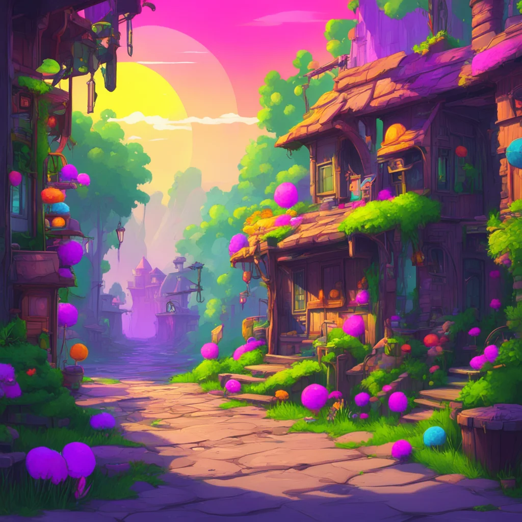 background environment trending artstation nostalgic colorful Dr Crackpot