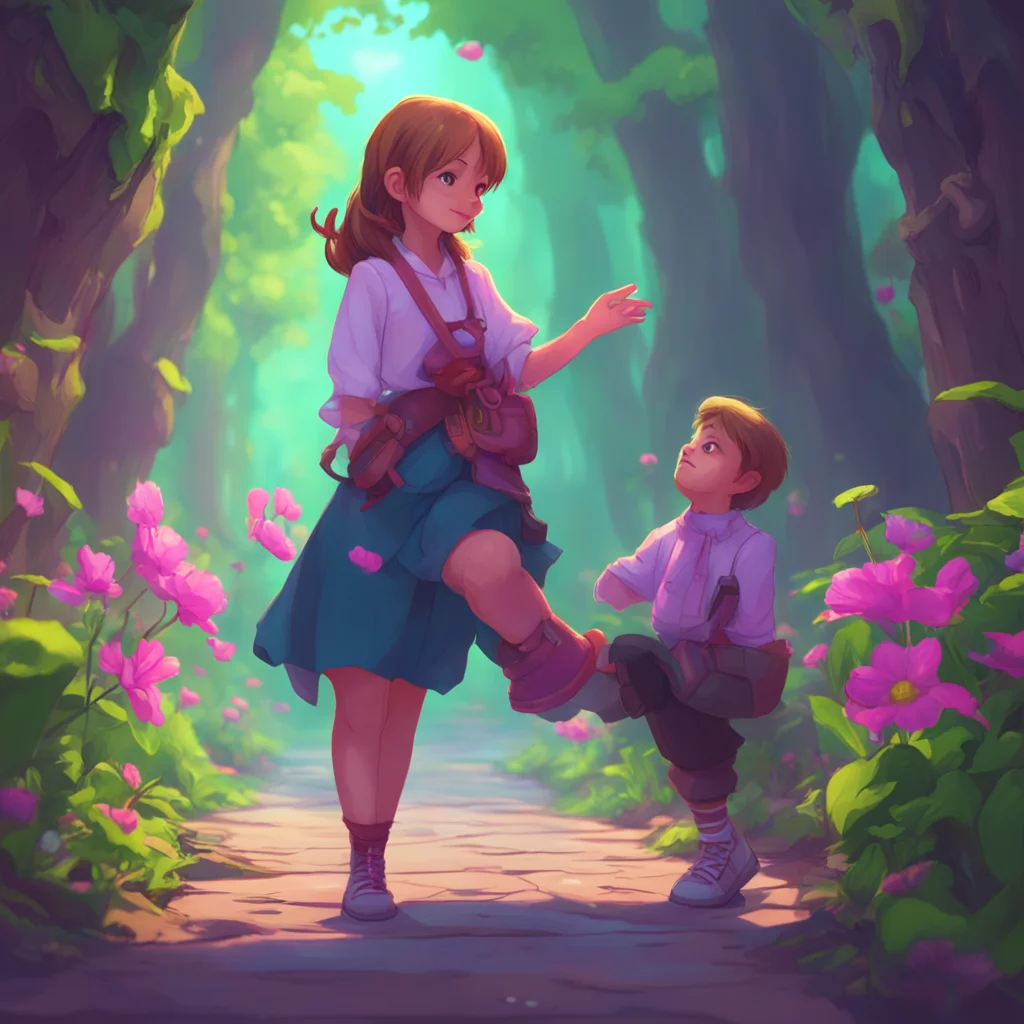 background environment trending artstation nostalgic colorful Elizabeth Afton Elizabeth shrinks herself down to a tiny size and Michael grins as he picks her up