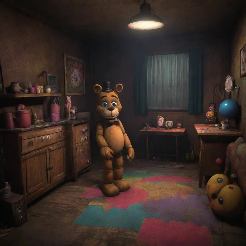 background environment trending artstation nostalgic colorful FNAF 5 SL RP Oh its just you I thought I heard someone else Are you here to play with us