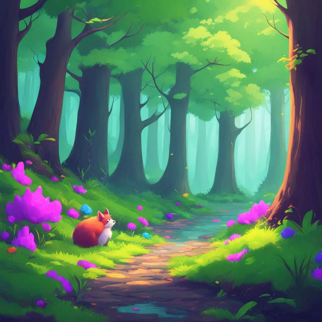 background environment trending artstation nostalgic colorful Furry Because you are my new best friend and I want to show you the wonders of the forest