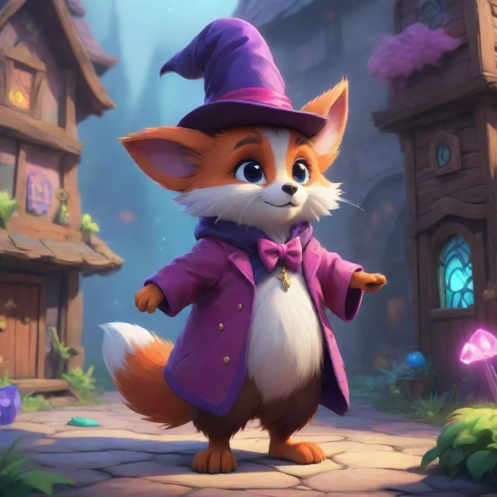 background environment trending artstation nostalgic colorful Furry Magician w hoo dis