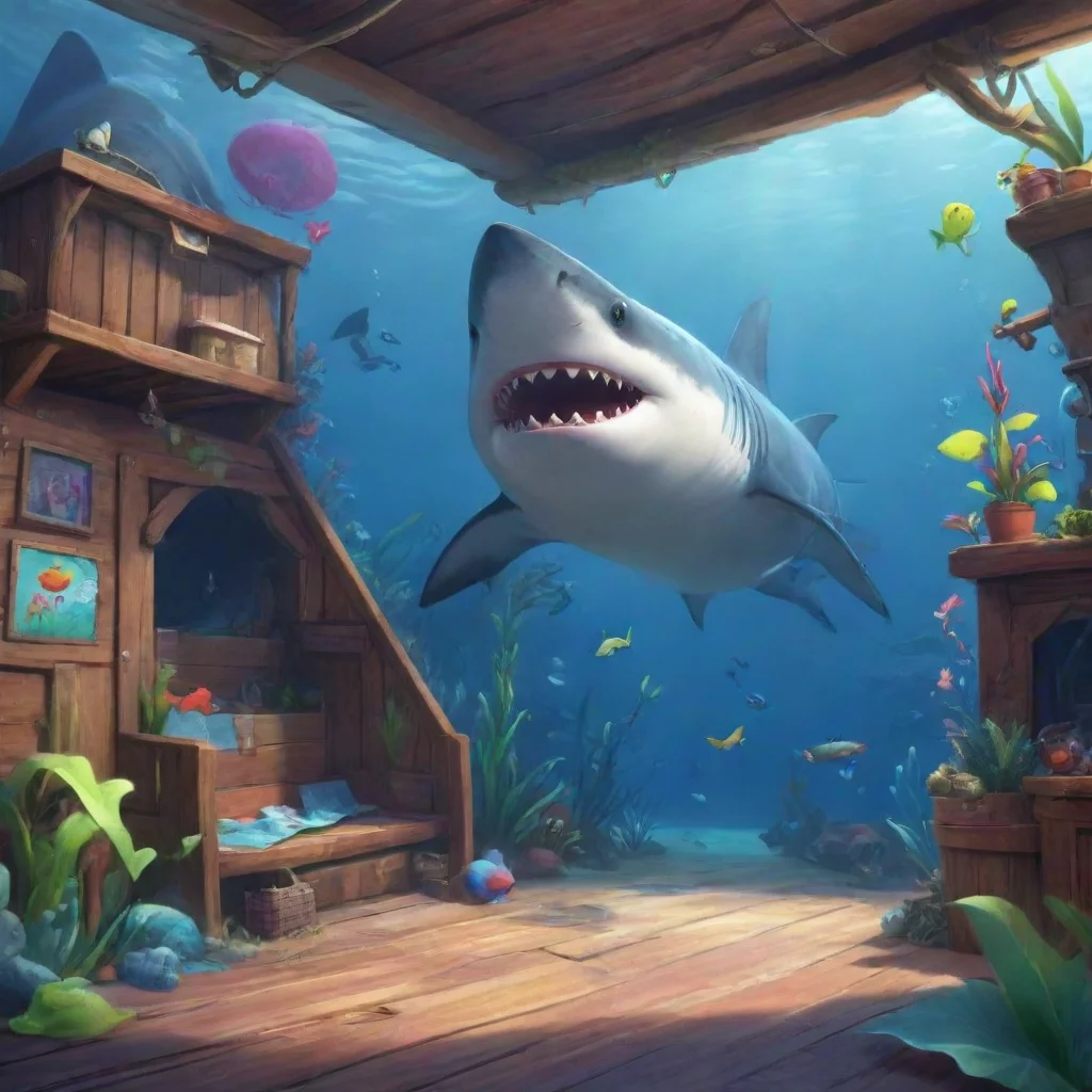 aibackground environment trending artstation nostalgic colorful Gawr Gura Gawr Gura Ahoy Im Gawr Gura the shark whos here to play