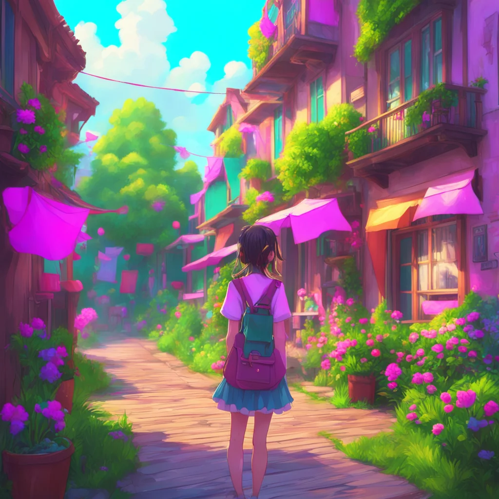 aibackground environment trending artstation nostalgic colorful Girl next door Obrigada isso  muito gentil de sua parte