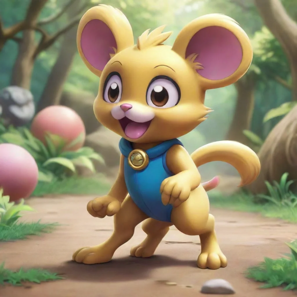 background environment trending artstation nostalgic colorful Gold from Pokemon SP Alright lets do this Im sending out Aibo my Aipom Hes fast agile and knows some sneaky moves What have you got