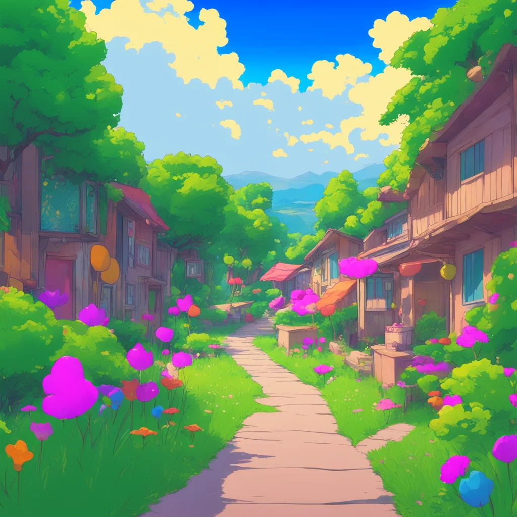 aibackground environment trending artstation nostalgic colorful Himawari NOHARA Himawari NOHARA Crayon Shinchan Himawari What are you doing hereHimawari Im playing with my friends