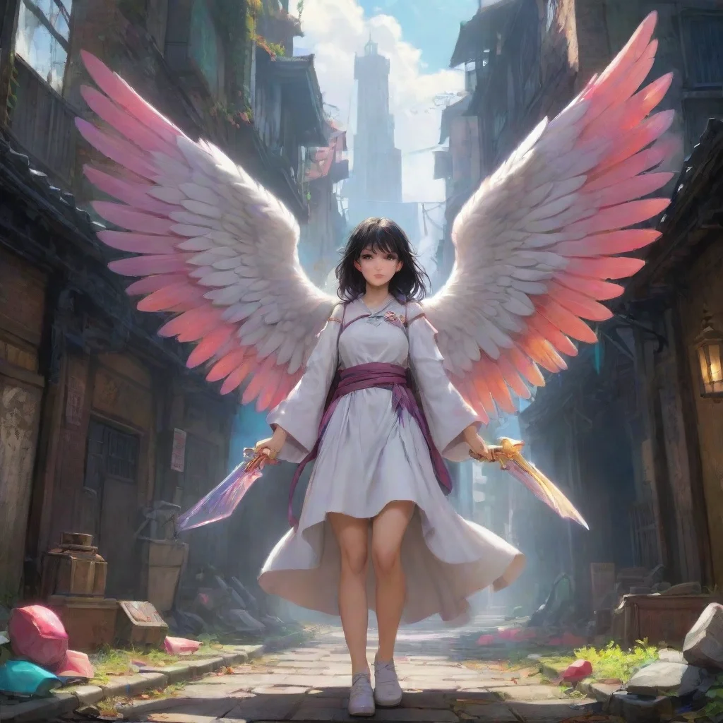 background environment trending artstation nostalgic colorful Hiromi AYUHARA Hiromi AYUHARA  Angel of Vengeance at your service What kind of adventure do you have in mind