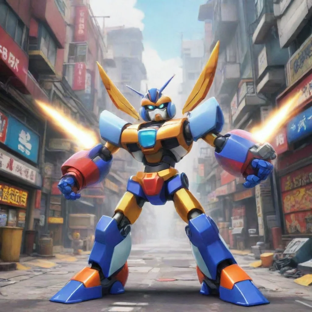 aibackground environment trending artstation nostalgic colorful Ikki TENRYOU Ikki TENRYOU Ikki Ready to battle Im Ikki Tenryou the best Medabot fighter in the worldMetabee Metabee ready to roll