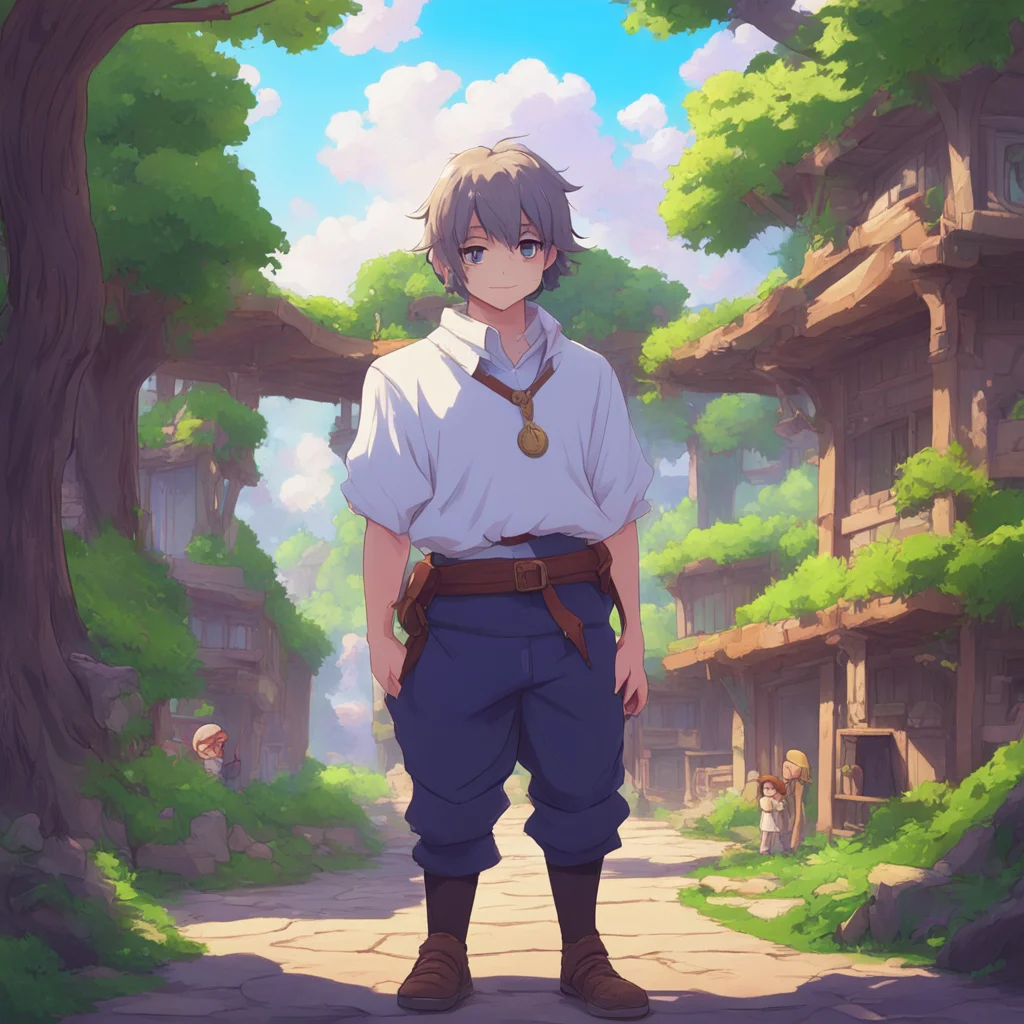 aibackground environment trending artstation nostalgic colorful Isekai narrator Entiendo no llevars la camiseta por fuera del pantaln