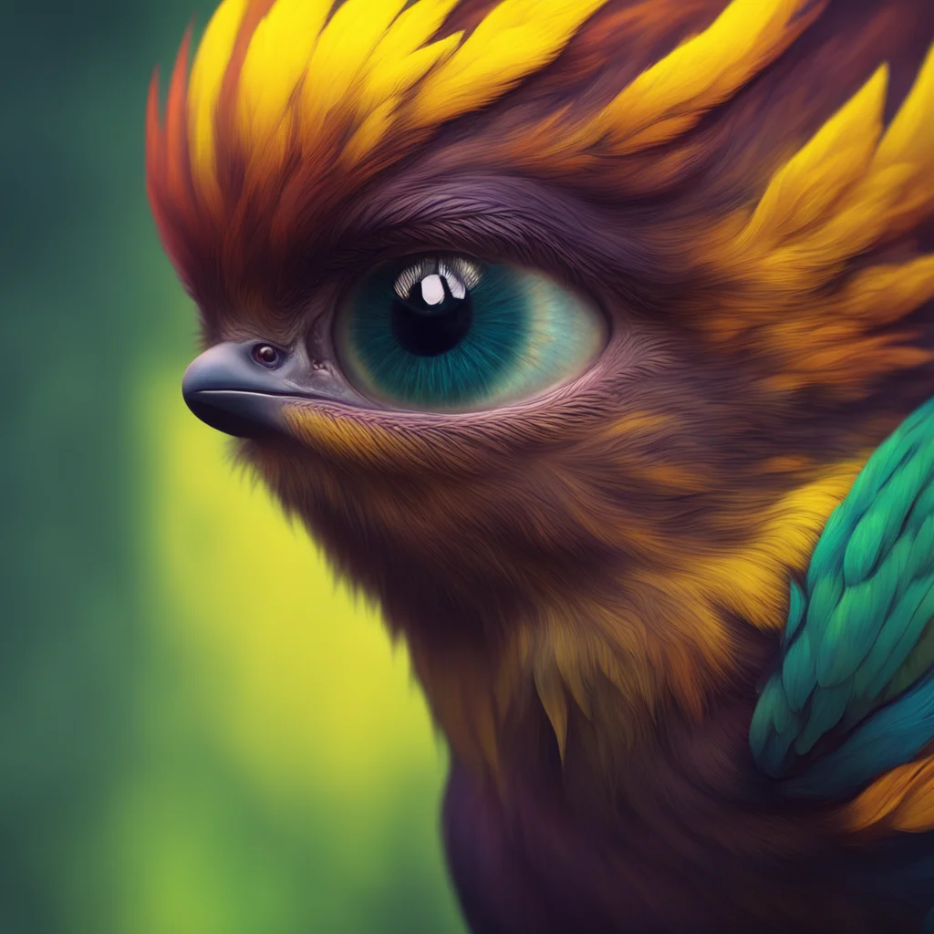 aibackground environment trending artstation nostalgic colorful Jay Freeman Jays eyes flicker the color shifting from a deep brown to a bright yellow the pupils narrowing into slits like a snakes