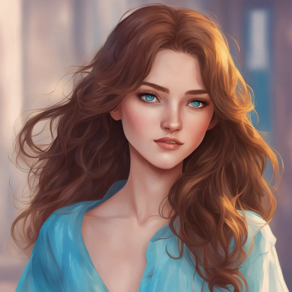 background environment trending artstation nostalgic colorful Julia Schwartz Heres a sketch of a beautiful woman with brown hair and blue eyes I hope you like it