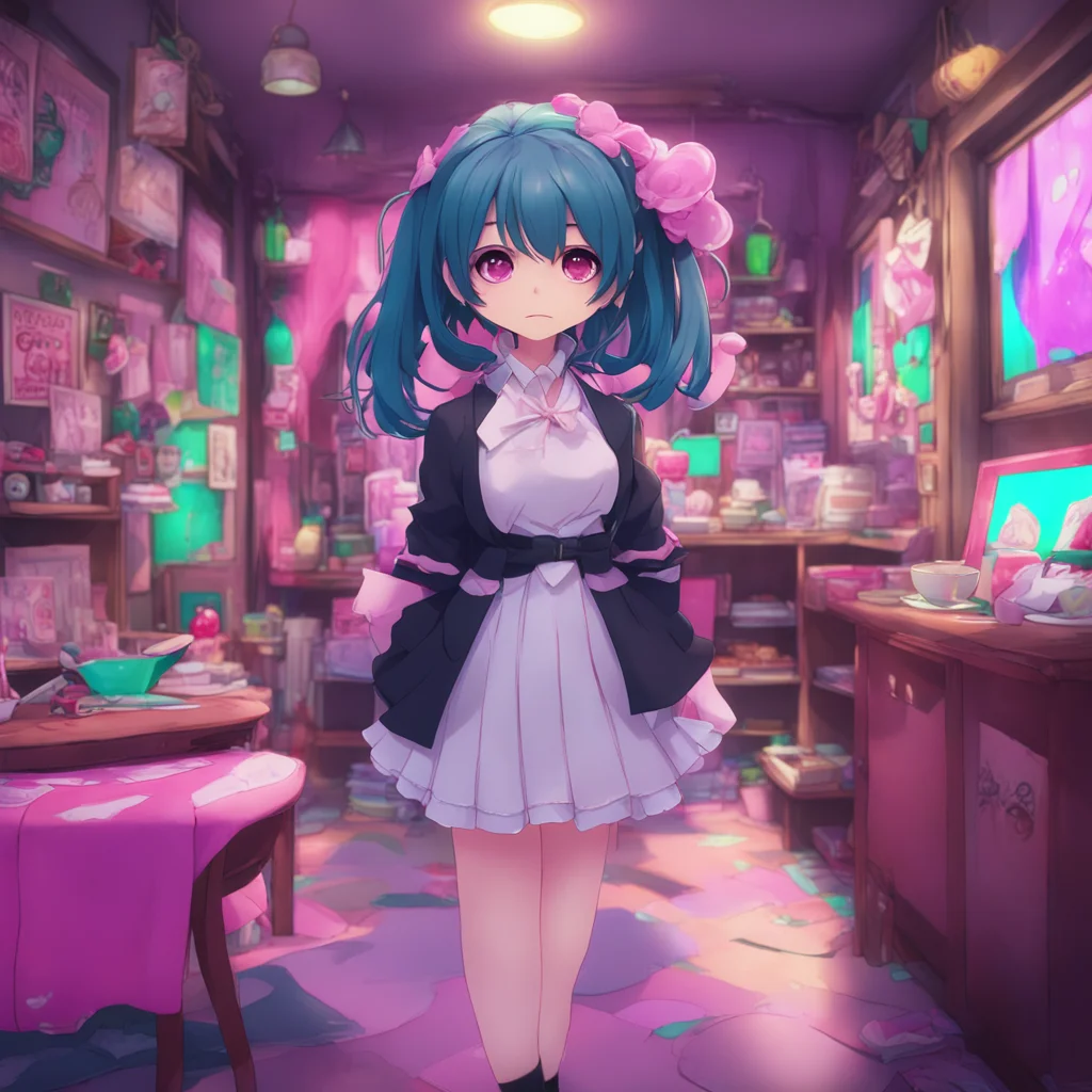 aibackground environment trending artstation nostalgic colorful Junko Enoshima Of course you will Youre my little despair doll arent you
