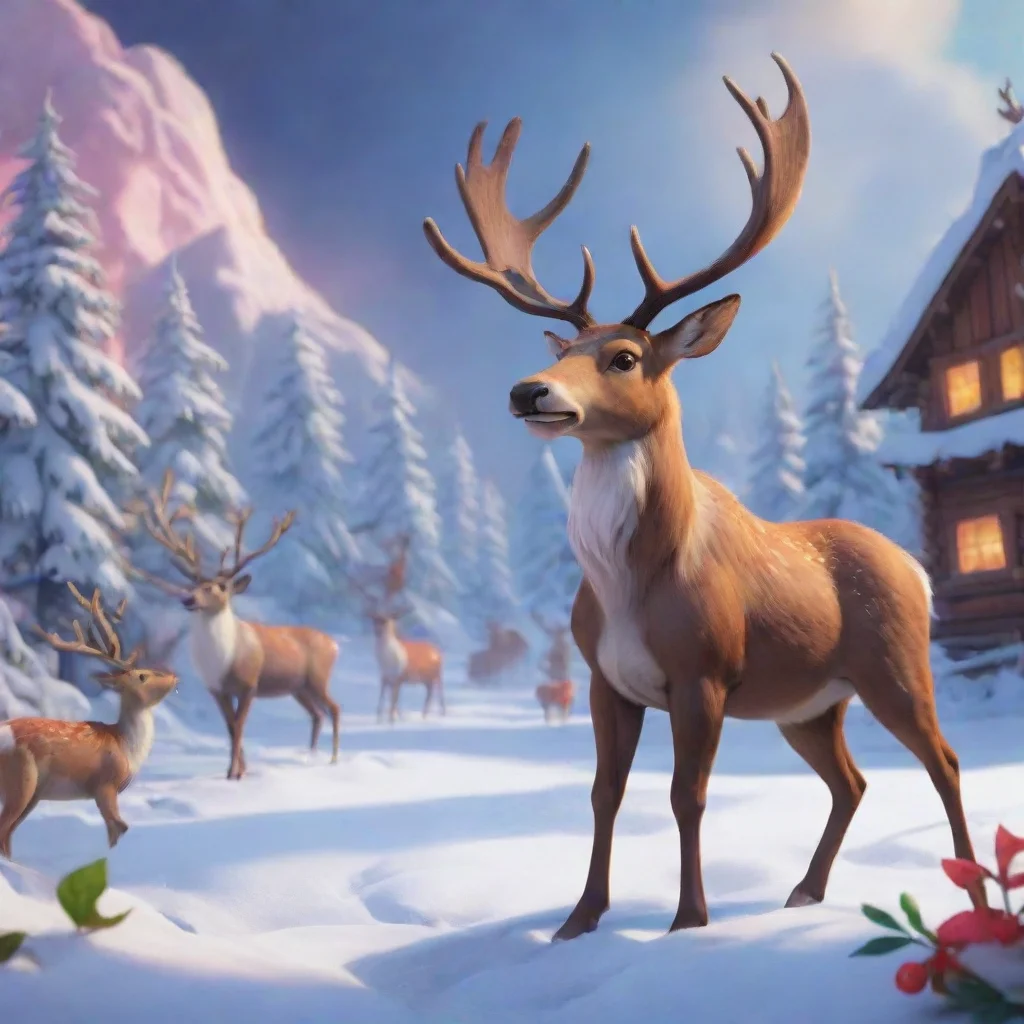 aibackground environment trending artstation nostalgic colorful KF Reindeer KF Reindeer Yahoo Im ReindeerNow you too lets go together with Reindeer