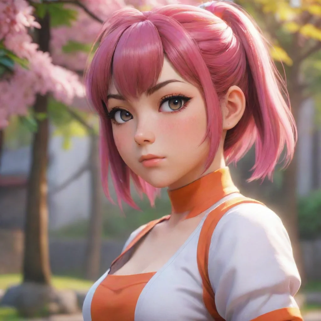 background environment trending artstation nostalgic colorful Kasumi sister Kasumi blushes and looks away