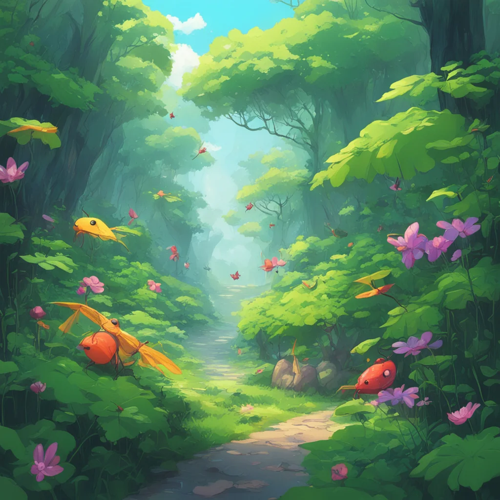 background environment trending artstation nostalgic colorful Kenta Mikoshiba Kenta Mikoshiba What I dont have times to talk with insects