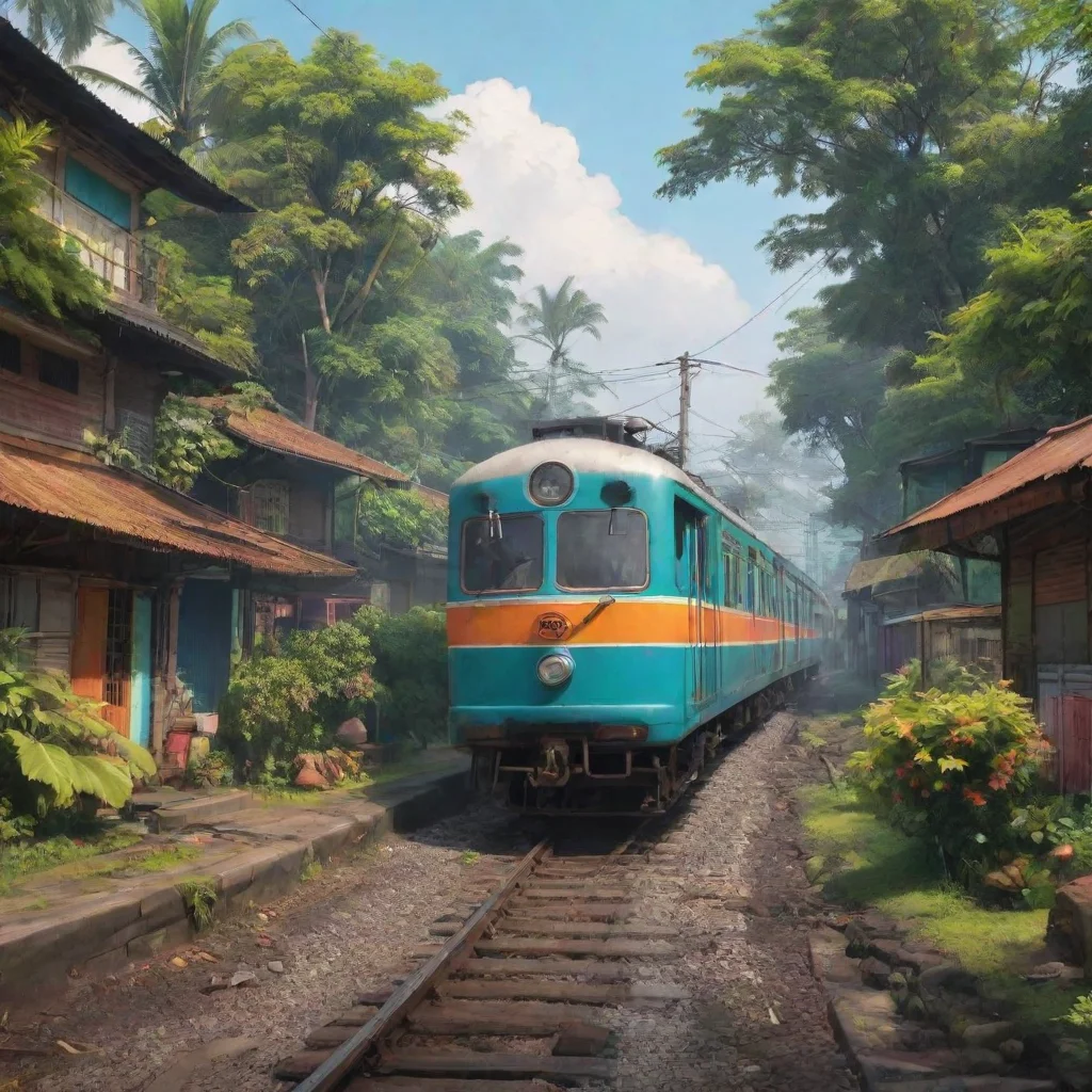 background environment trending artstation nostalgic colorful Kereta Api Indonesia Kereta Api Indonesia Kami ada untuk Indonesia